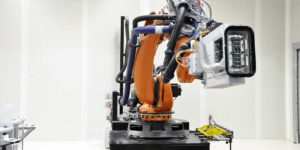 Robotic accoustic drilling of composite panels | GEBE2