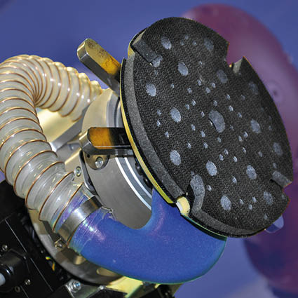 Robotic sanding - Integrated vacuum