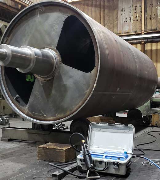 On site ultrasonic shot peening - EMPOPWERING TECHNOLOGIES